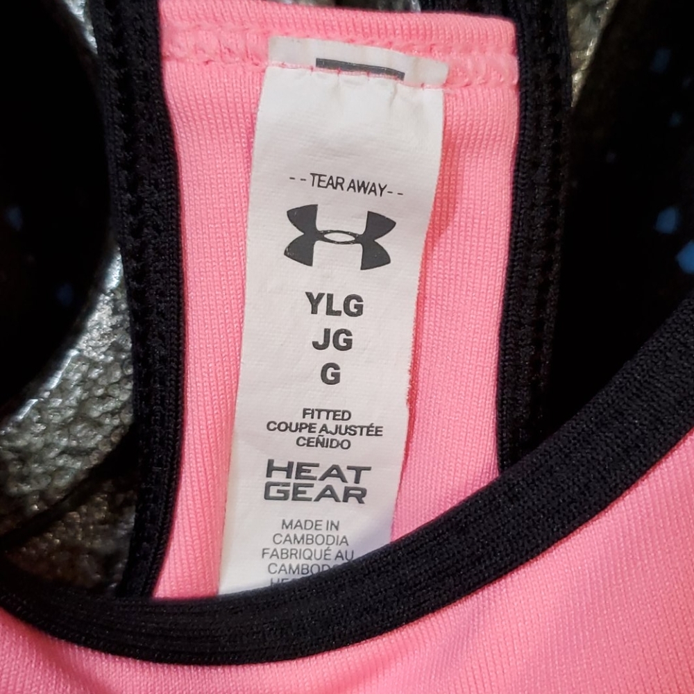 Youth Large Pink Underarmour sports bra - Picture 3 of 3
